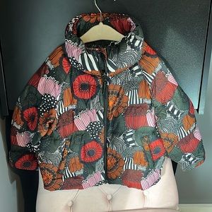 Marimekko Uniqlo Collaboration Puffy Girls Jacket Size 3-4
